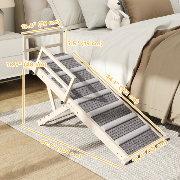 Rampe pliable pour animaux de compagnie avec 4 hauteurs réglables