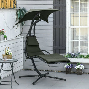 Chaise longue flottante, gris anthracite