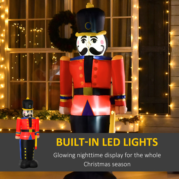 6-foot tall red and black nutcracker