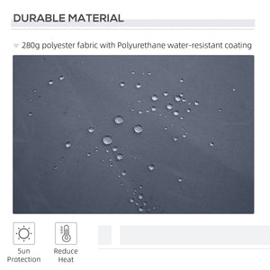 Auvent de terrasse rétractable de 11,8 x 8,2 pieds, gris