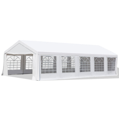 32'x16' Steel Reception Tent, White