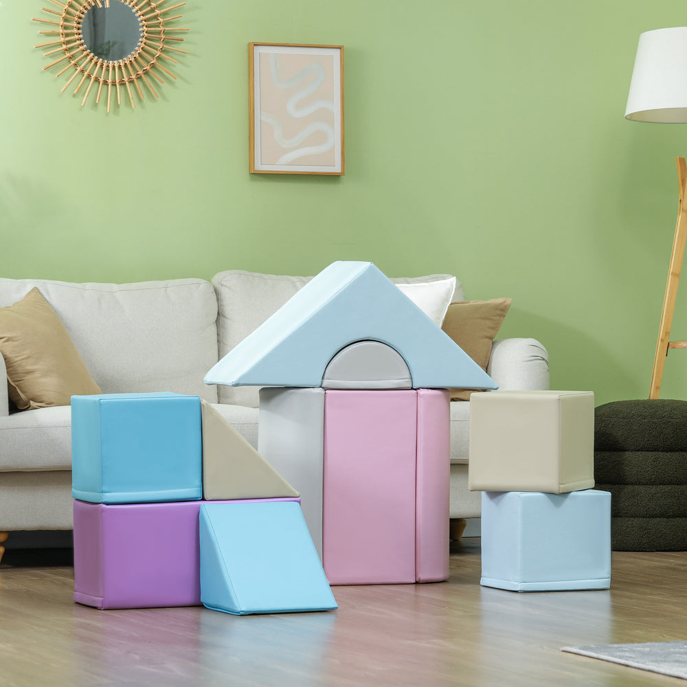 Lot de 11 blocs de jeu souples pour enfants en mousse