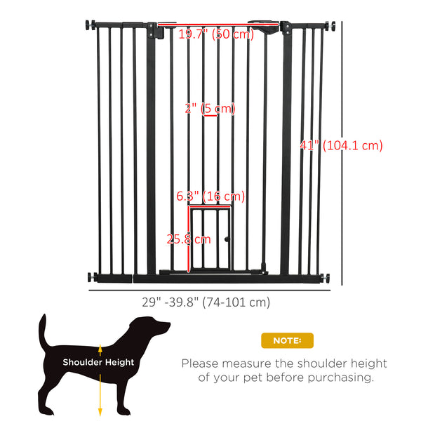 Barrière de sécurité pour chien, noire