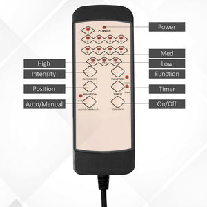 6-point vibrating massage office chair, grey