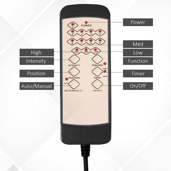 6-point vibrating massage office chair, grey