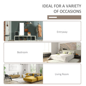 Meuble d'entrée avec banc et rangement à chaussures, blanc