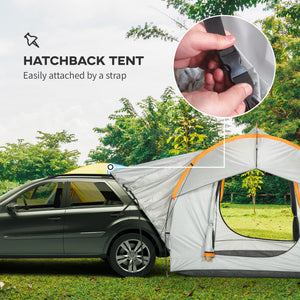 Tente de voiture imperméable pour SUV avec 3 portes et fenêtre en filet