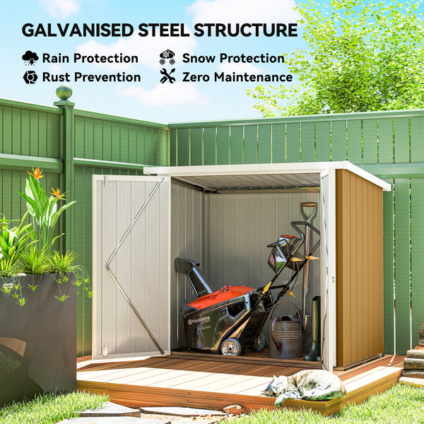 Abri de jardin en métal avec double porte