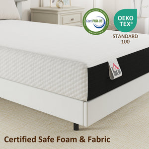Twin Mattress 8 Inch Memory Foam Mattress in a Box, Pressure Relief & Lumbar Support, CertiPUR-US Certified, Medium Firm