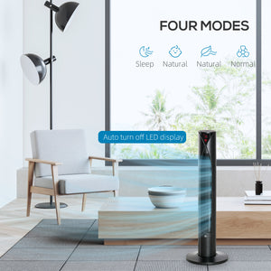 Lot de 2 ventilateur sur pied avec télécommande, hauteur réglable, tête inclinable, minuterie, oscillant, blanc