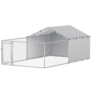 Enclos en acier galvanisé avec housse imperméable