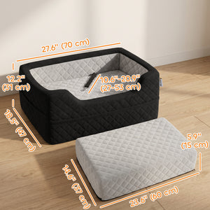 Siège d’auto rembourré pour chien et chat jusqu’à 22 lb