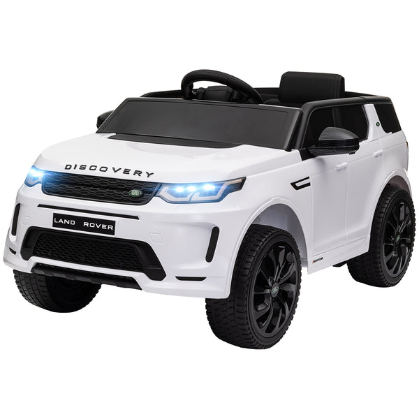 Land Rover Discovery Sport 12 V sous licence avec télécommande, blanc