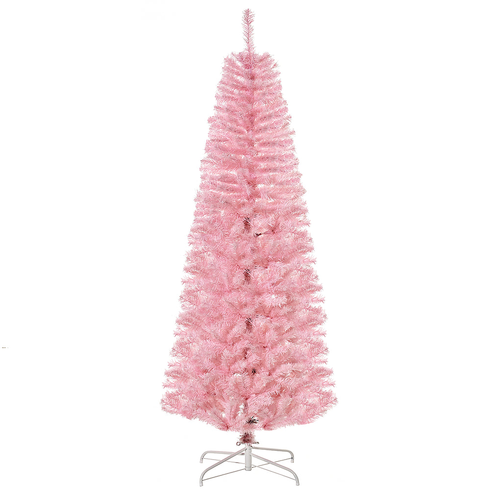 Sapin de Noël artificiel pop-up de 6 pieds rose
