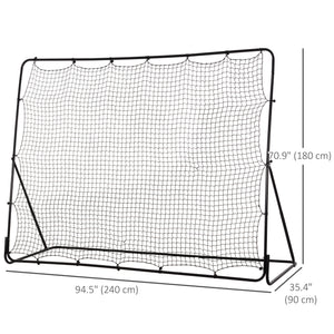 Filet de rebond de soccer avec 5 angles réglables