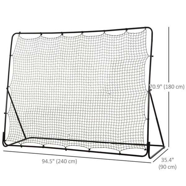 Filet de rebond de soccer avec 5 angles réglables