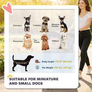 Poussette pliable pour petits animaux, bleue