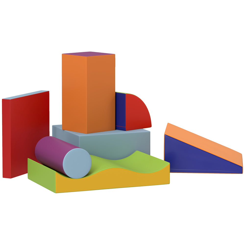 Lot de 7 blocs d'escalade en mousse souple modulaires pour enfants
