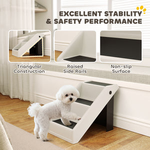 Dog stairs with 3 non-slip steps