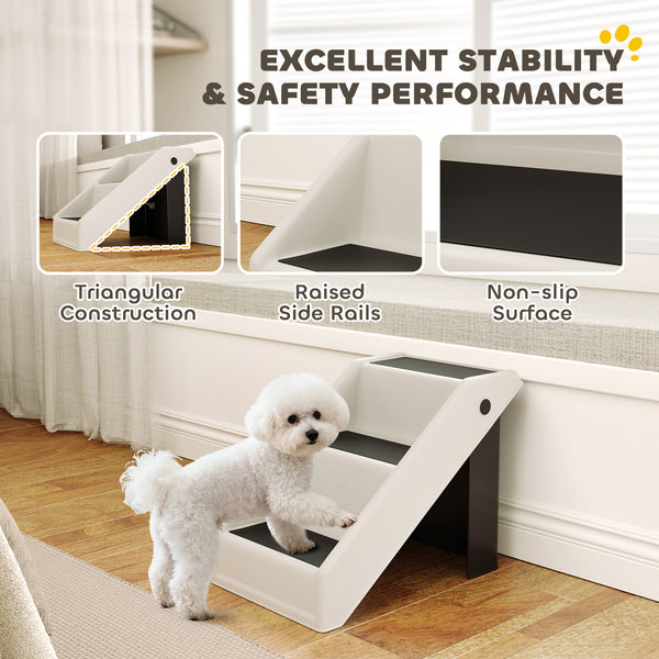 Dog stairs with 3 non-slip steps