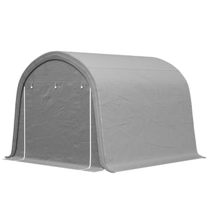 Sturdy and waterproof garden shed, light grey