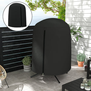 Egg Chair Cover, 420D Oxford Fabric Waterproof Anti-dust Furniture Protector for Φ50.4" x 74.8" H Stand, Black