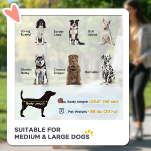Poussette pliable pour pour chiens de grande et moyenne taille, gris foncé