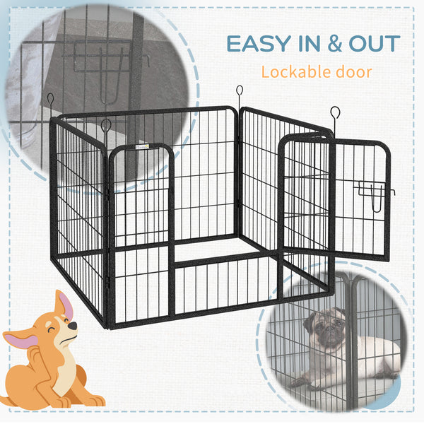 Metal Dog Playpen with Gate