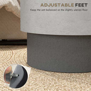 Table d'appoint légère finition béton avec 4 pieds réglables