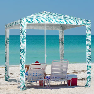 Parasol de plage de 6,5 pieds, vert