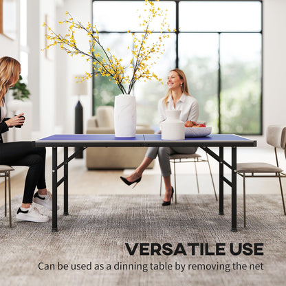 Table tennis table with professional folding top with adjustable legs and net for outdoor and indoor use,