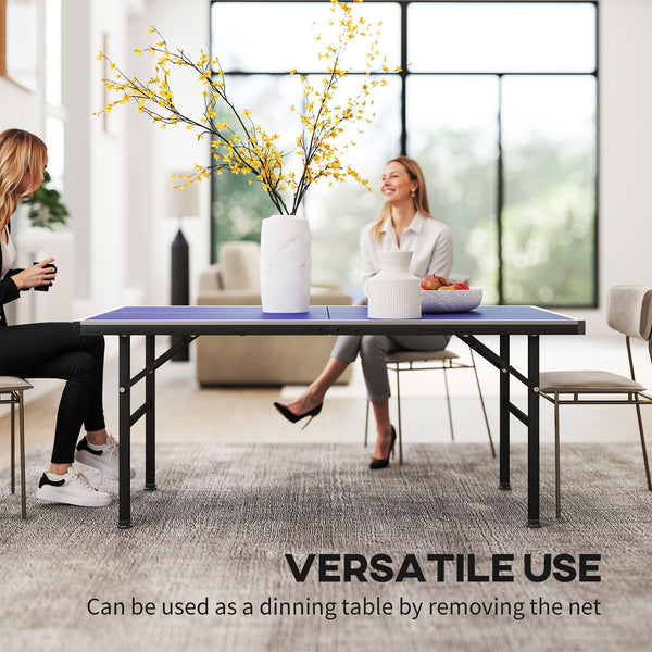 Table de ping-pong avec plateau professionnel pliable avec pieds réglables et filet pour extérieur et intérieur,
