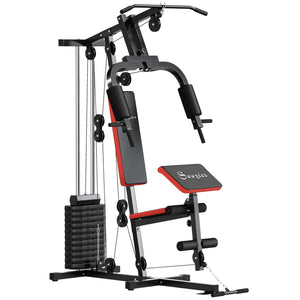 Appareil de musculation multifonction avec une colonne de poids de 65 kg