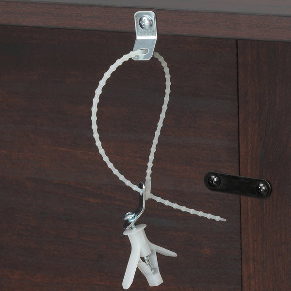 Cheminée électrique avec manteau marron de 1400 W