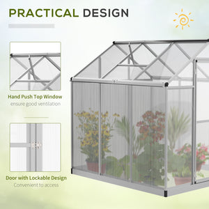 Serre de jardin avec panneaux en polycarbonate
