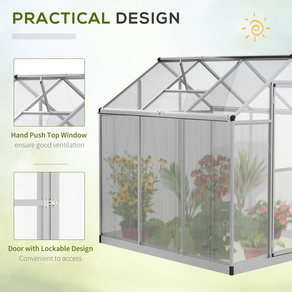 Serre de jardin avec panneaux en polycarbonate