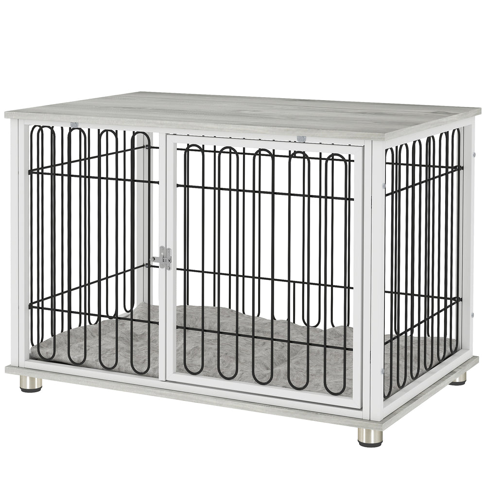 Crate furniture with washable cushion, grey