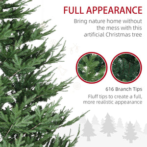 Sapin de Noël artificiel 9 pieds avec base en métal