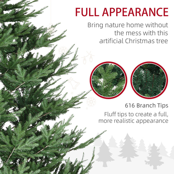 Sapin de Noël artificiel 9 pieds avec base en métal