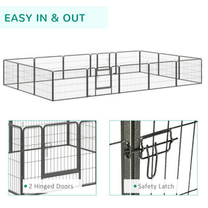 Robust 16-Panel Dog Pen