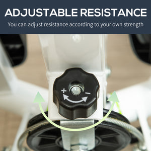 Twist Stepper with Adjustable Resistance and LCD Display - White and Green