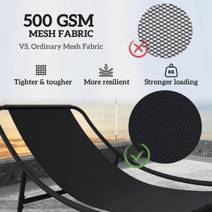 Ensemble de 2 chaises berçantes d'extérieur avec coussins