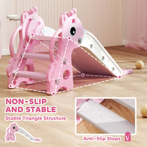 Toboggan 3 en 1 pour tout-petits rose