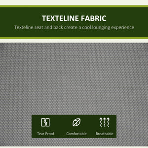 2-Seat Patio Swing Chair, Outdoor Porch Swing Glider w/ Tilting Canopy and Weather Resistant Steel Frame, Dark Grey