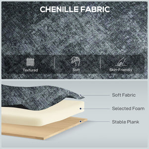 Fauteuil inclinable électrique, revêtement en tissu, ports USB, fonction pivotante et à bascule, repose-pieds, gris foncé