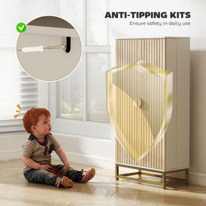 Meuble de rangement de cuisine avec 12 étagères de porte et étagères réglables, blanc