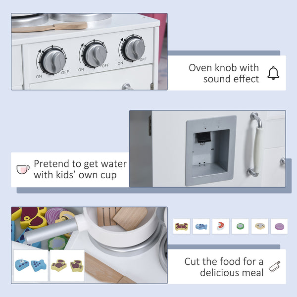 Grand ensemble de cuisine pour enfants avec téléphone et distributeur d'eau