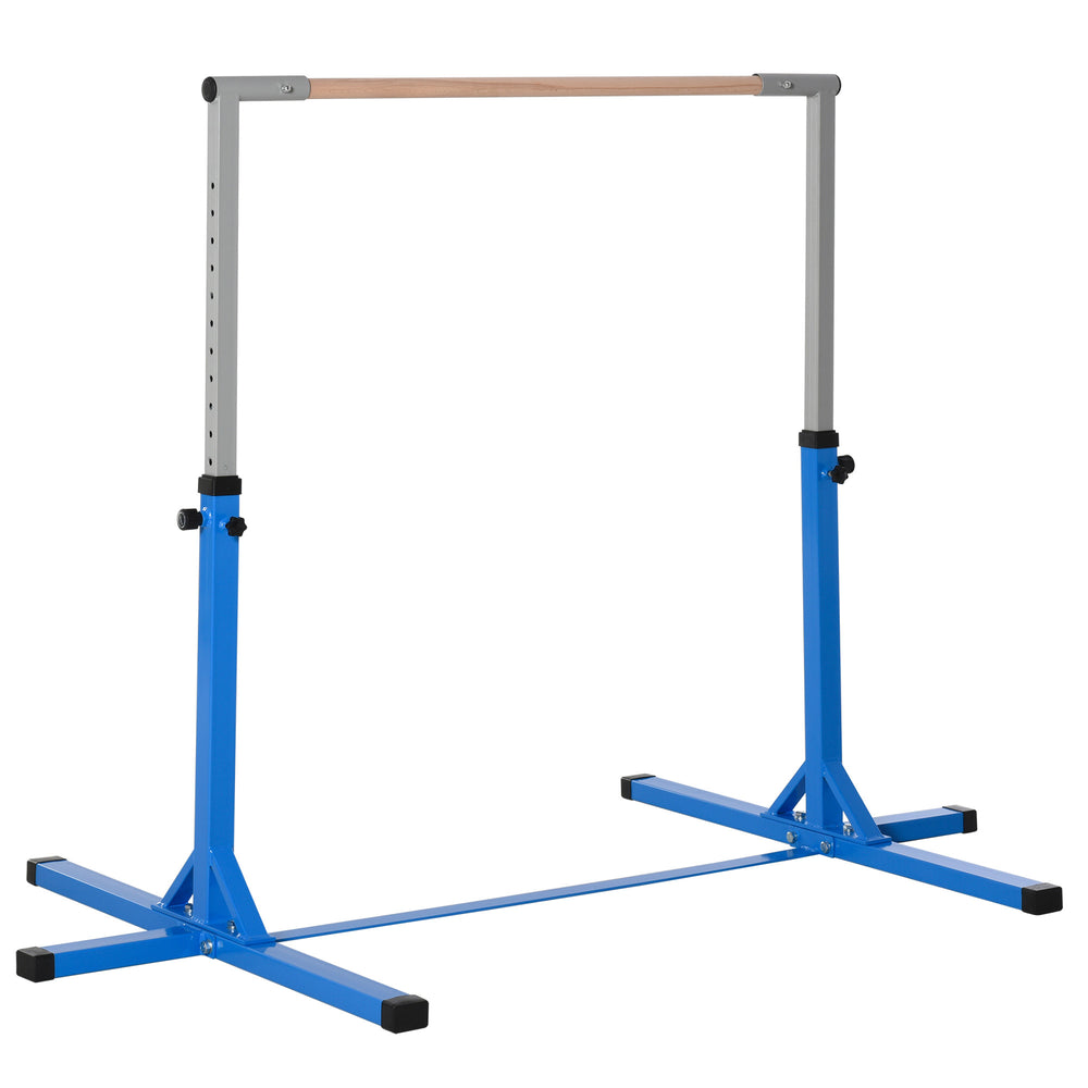 Barre de gymnastique professionnelle pour enfants, bleu