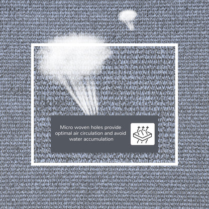 Voile d’ombrage rectangulaire extérieur – Protection solaire anti-UV, gris