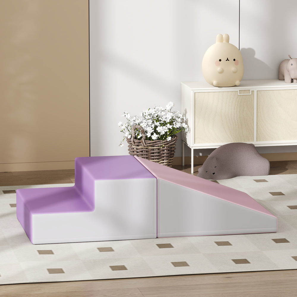 Ensemble de jeux souples 2 pièces pour grimper et ramper, violet